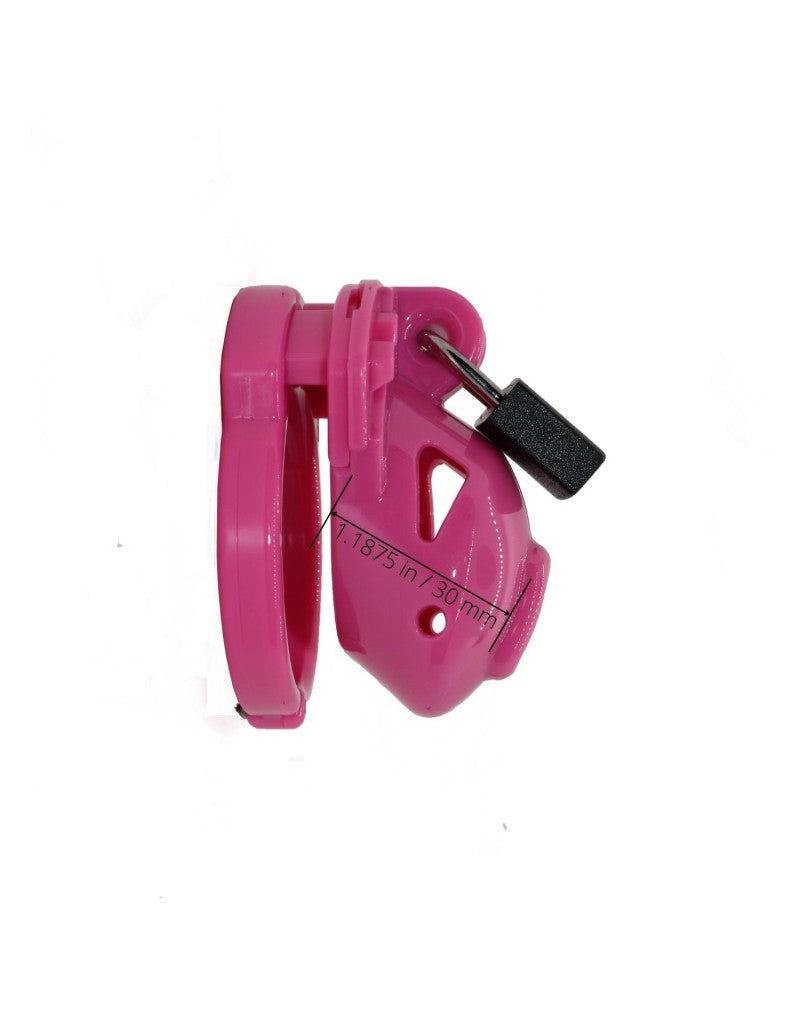 The Vice - Micro - Kuisheidskooi - Peniskooi - Chastity Cage voor de Kleine Penis - Roze-Laced-up.nl