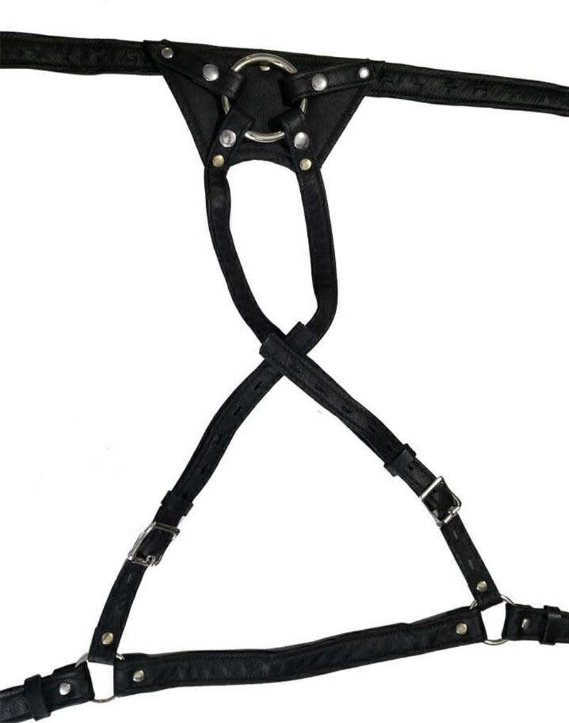 The Vice - Strap-On Harnas - The Crotch Rocket - Zwart - Uniek ontwerp - Ook te gebruiken met kuisheidskooi-Laced-up.nl