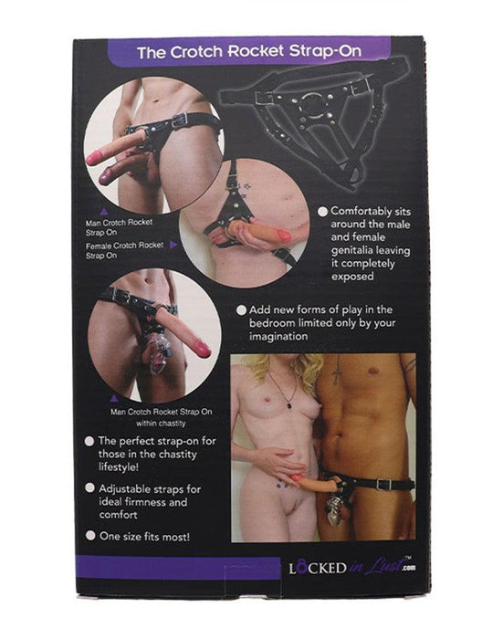 The Vice - Strap-On Harnas - The Crotch Rocket - Zwart - Uniek ontwerp - Ook te gebruiken met kuisheidskooi-Laced-up.nl