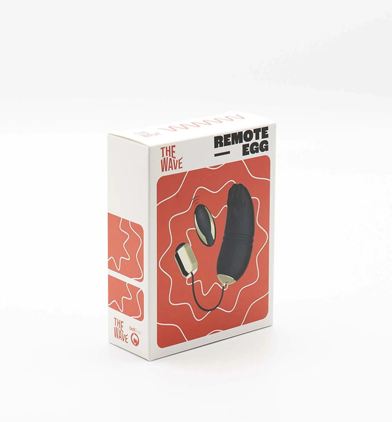 The Wave - Kitty - Vibrerend Ei met Afstandsbediening - Zwart-Laced-up.nl