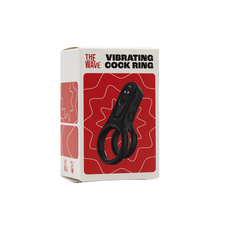 The Wave - Vibrerende Cockring Nr. 19 - Zwart-Erotiekvoordeel.nl