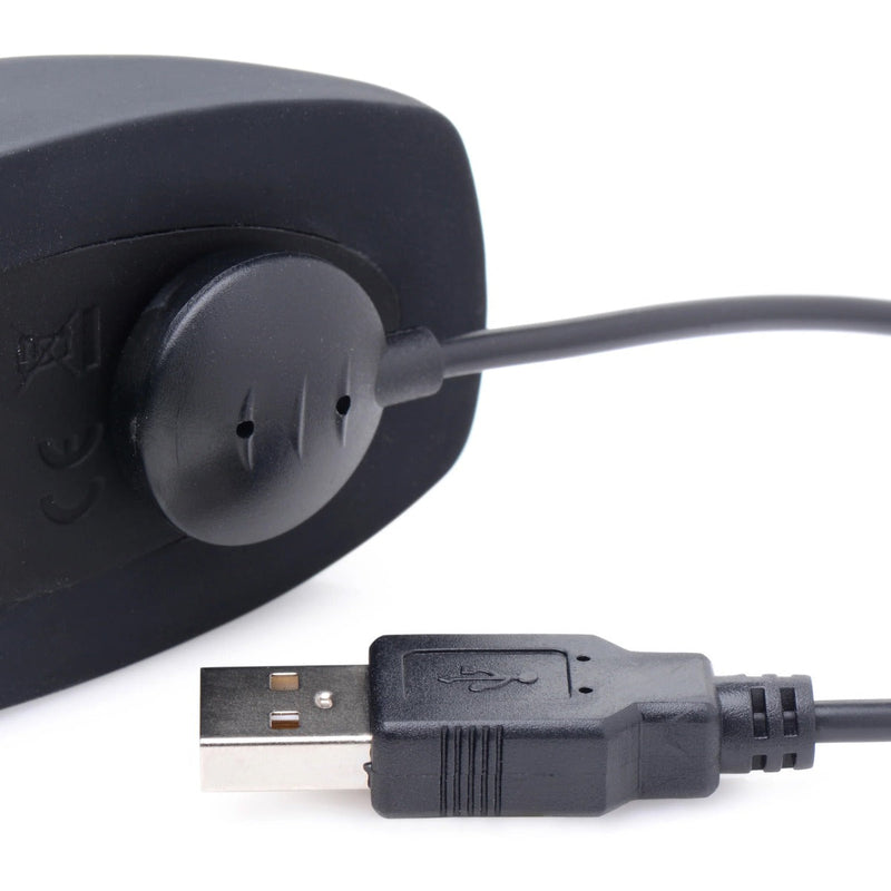 Thunder Plugs - Vibrerende Anaalplug met Bewegende Schachtring - Zwart-Laced-up.nl