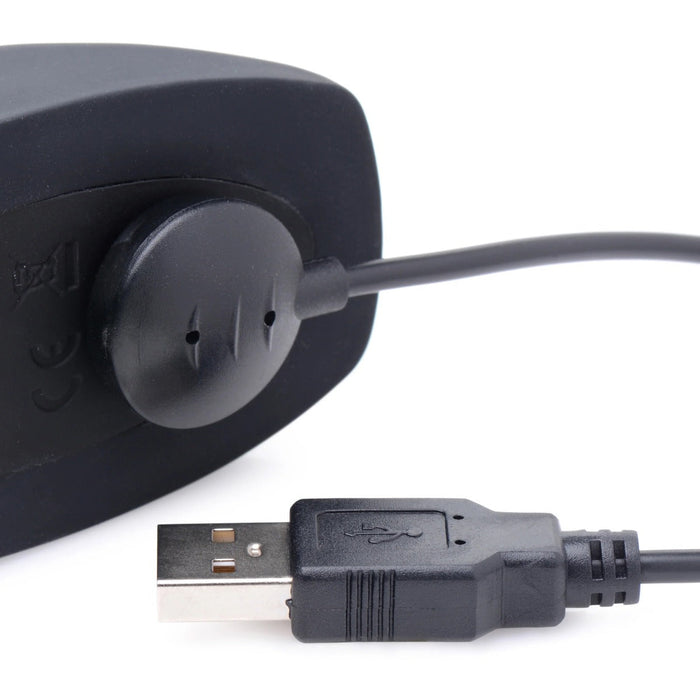 Thunder Plugs - Vibrerende Anaalplug met Bewegende Schachtring - Zwart-Laced-up.nl