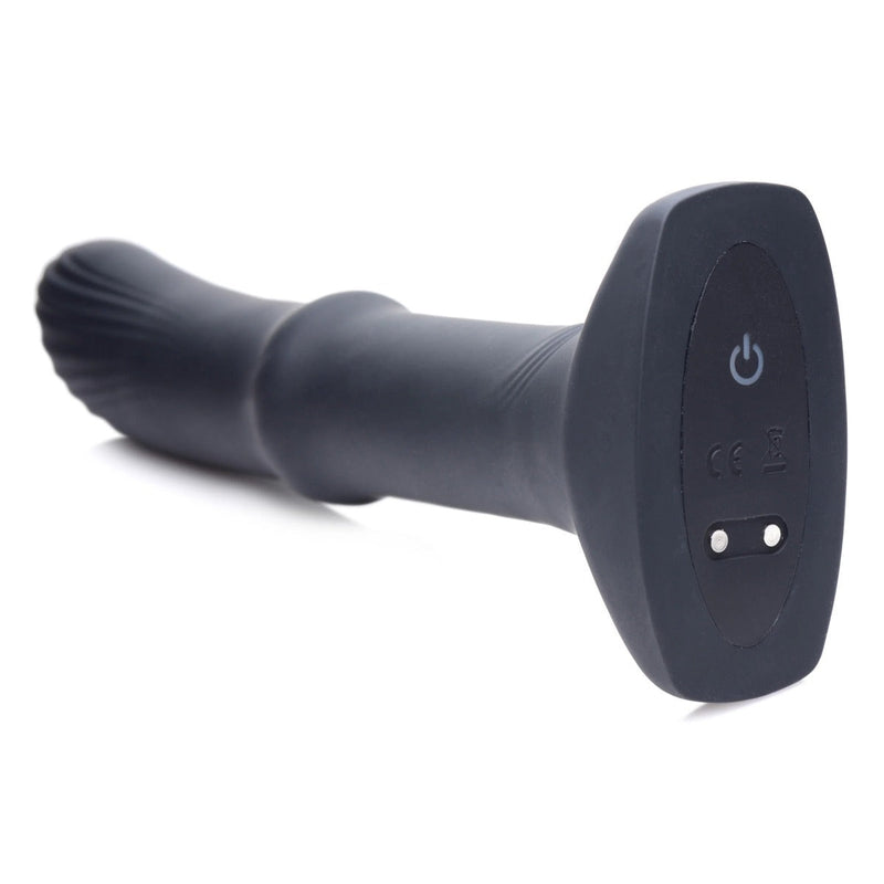 Thunder Plugs - Vibrerende Anaalplug met Bewegende Schachtring - Zwart-Laced-up.nl