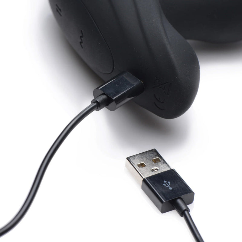 Thunder Plugs - Vibrerende en Stotende Anaalplug met Afstandsbediening- Zwart-Laced-up.nl