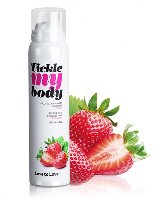 Tickle my Body - Massagemousse - Aardbei-Laced-up.nl