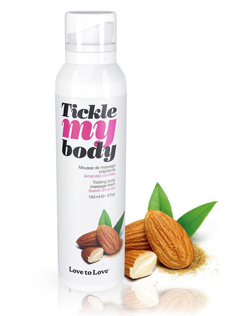 Tickle my Body - Massagemousse - Sweet Almond-Laced-up.nl