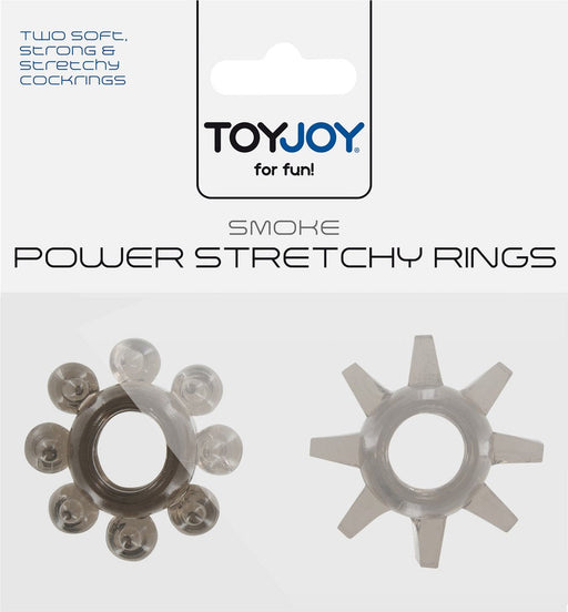 Toyjoy - Power Stretchy Rings - 2 stuks - rookgrijs-Laced-up.nl