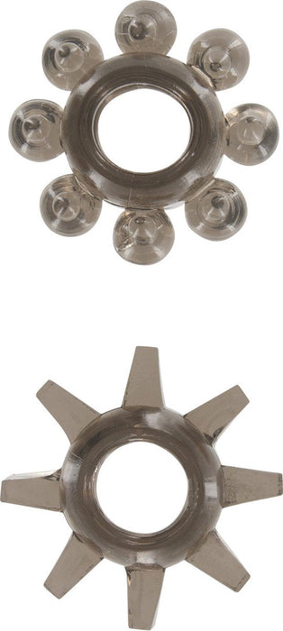 Toyjoy - Power Stretchy Rings - 2 stuks - rookgrijs-Laced-up.nl