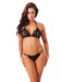 Amorable - Transparant Lingeriesetje - Open bh En Slipje Met Open Kruis - Zwart-Laced-up.nl