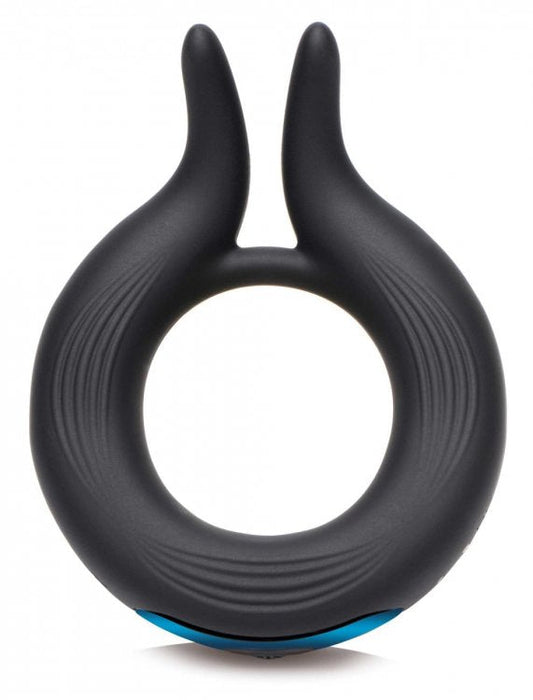 Trinity Vibes - Cock Viper - Dual Stim Vibrerende Cockring - Zwart-Laced-up.nl