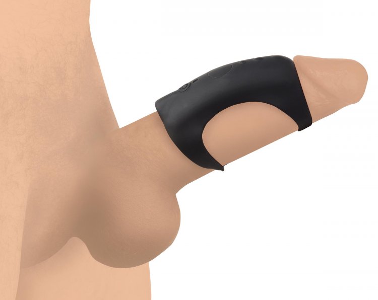 Trinity Vibes - G-Shaft - Vibrerende Cockring met Schachtondersteuning - Zwart-Laced-up.nl