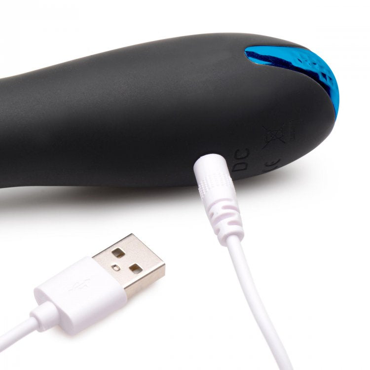 Trinity Vibes - Gebogen Anaal Vibrator - Zwart-Erotiekvoordeel.nl