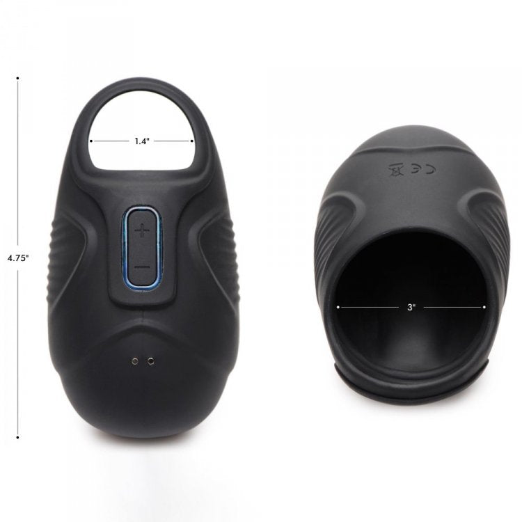 Trinity Vibes - Vibrerende Testikel Massager - Zwart-laced-up.nl