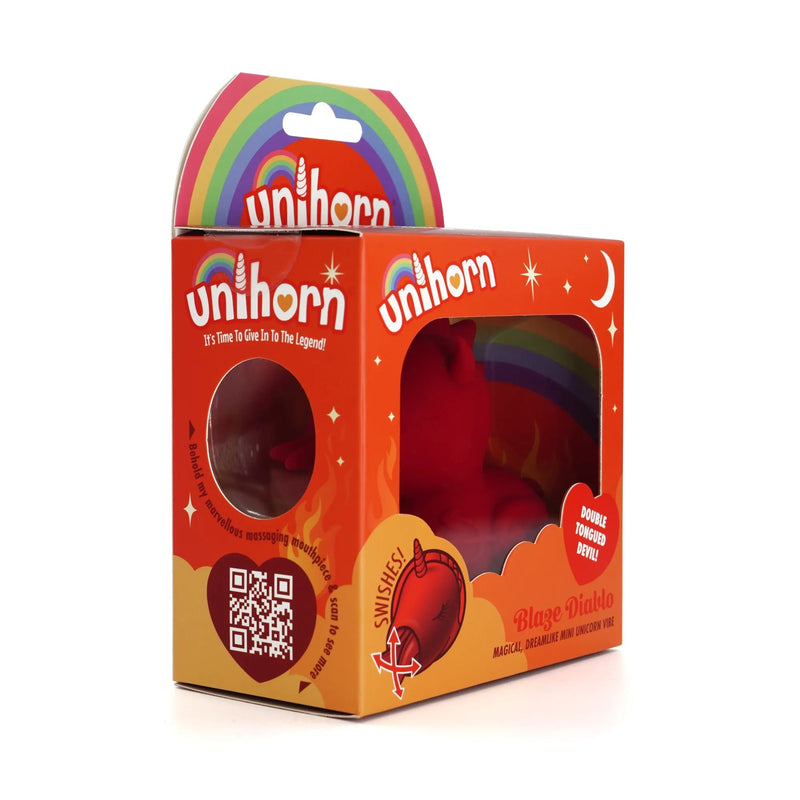 Unihorn Blaze Diablo - Vibrator - Siliconen - USB Oplaadbaar-Erotiekvoordeel.nl