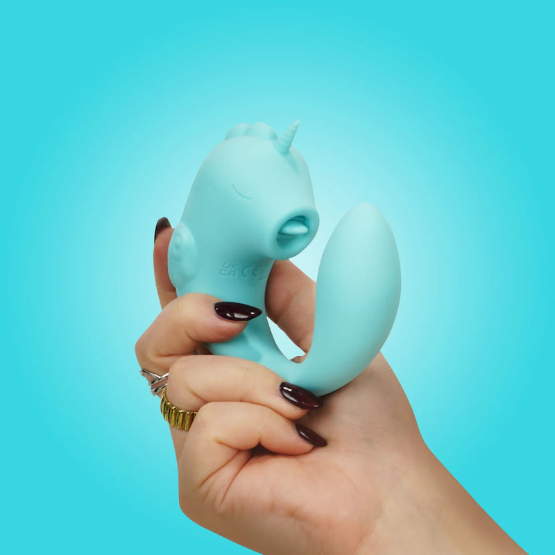 Unihorn C Horse - Ocean Peak - G-spot en Clitoris Vibrator - Blauw-Erotiekvoordeel.nl