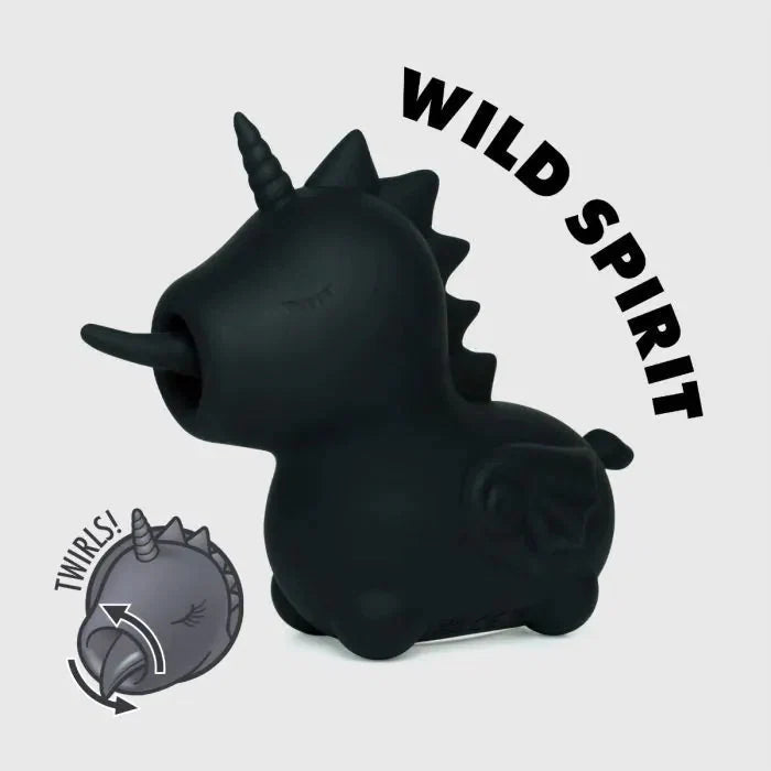 Unihorn Wild Spirit - Clitoris Vibrator - Zwart-Erotiekvoordeel.nl