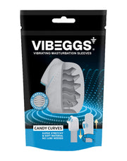 VIBEGGS - Candy Curves - Vibrerende Masturbatie Sleeve èn Vinger Vibrator - Wit-Erotiekvoordeel.nl