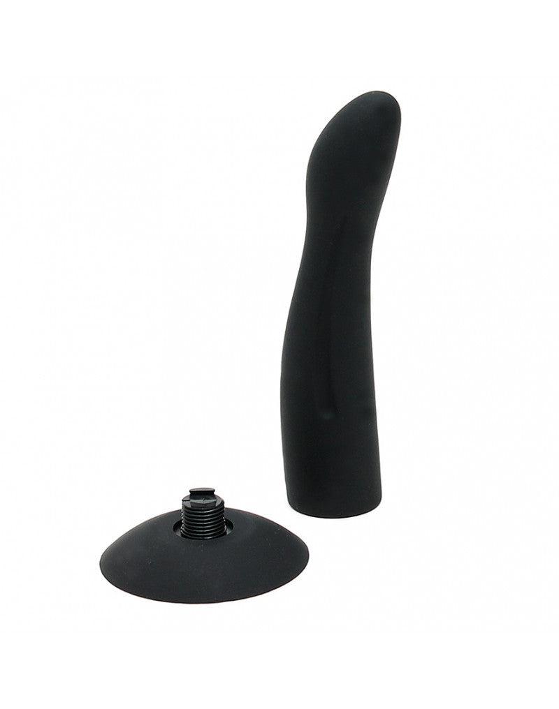 Rimba - Verwisselbare Curvy dildo Met Zuignap Voor strap-on En voorbind Harnasjes-Laced-up.nl