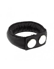 Rimba - Verzwaarde Lederen Cockring - Gewicht 130 gram - Verstelbaar-Laced-up.nl