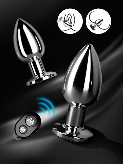 Kiotos - Vibrerende Buttplug - Oplaadbaar & Waterproof - Aluminium-Laced-up.nl
