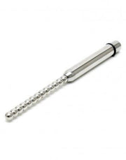 Rimba - Vibrerende geribbelde Dilator/sound/plasbuis plug RVS-Laced-up.nl