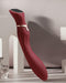 Viotec - Chance - G-Spot Vibrator - Massager - Met LCD Scherm - Goud en Wijnrood - Luxueuze Zachte Siliconen-Laced-up.nl
