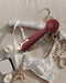 Viotec - Firelick - Mini Vibrator - Wand Vibrator - Goud en Wijnrood - Luxueus Zacht Siliconen-Laced-up.nl