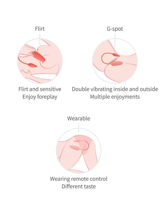 Viotec - Flora - Draagbare Vibrator met App Bediening - Wijnrood - Om Te Dragen in je Slip-Laced-up.nl