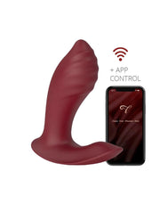 Viotec - Loyte - Prostaat Vibrator met App Bediening - Wijnrood-Laced-up.nl