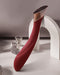 Viotec - Manto - G-Spot Vibrator - Goud en Wijnrood - Luxueuze Zachte Siliconen-Laced-up.nl