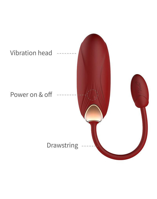 Viotec - Oliver Pro - Vibrator - Draagbare Vibrator met App Bediening - Goud en Wijnrood - Om Te Dragen in je Slip-Laced-up.nl