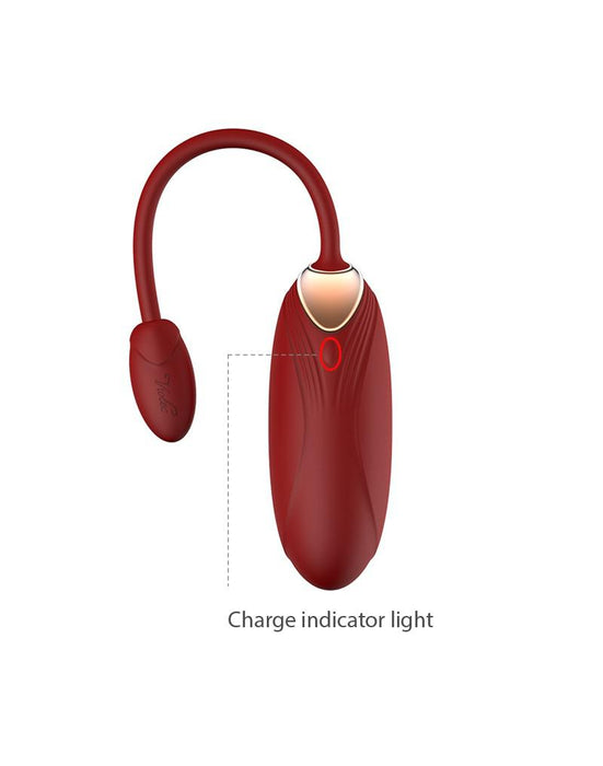 Viotec - Oliver Pro - Vibrator - Draagbare Vibrator met App Bediening - Goud en Wijnrood - Om Te Dragen in je Slip-Laced-up.nl