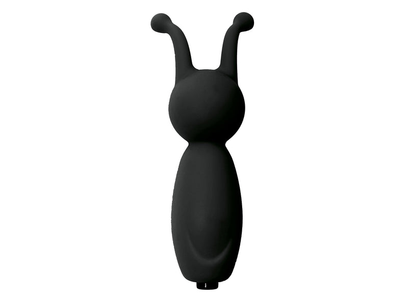 Virgite - Mini Vibrator Met Twee Clitoris Antennes - Zwart-Erotiekvoordeel.nl