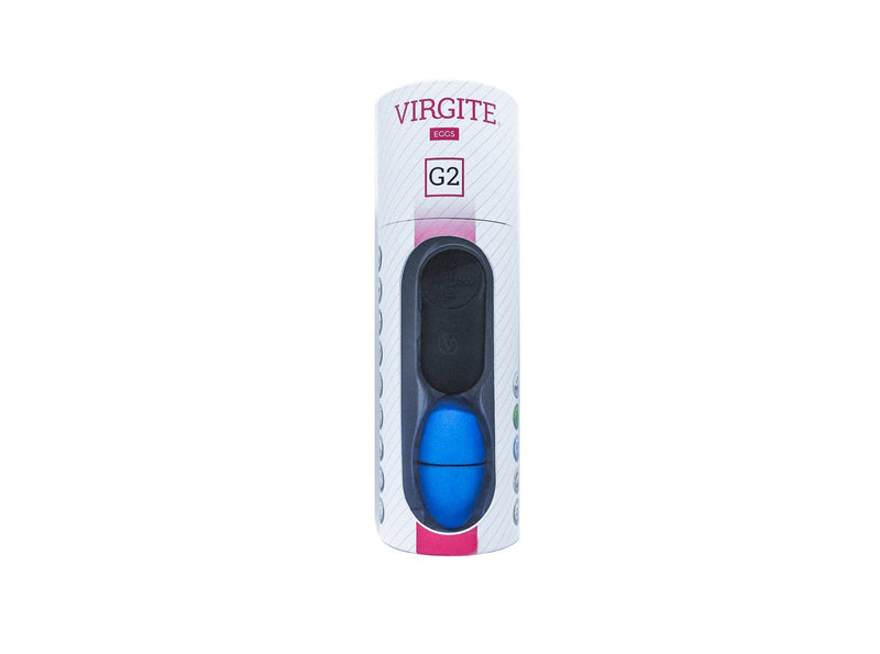 Virgite - Vibrerend Eitje Met Draadloze Afstandsbediening G2 - Blauw-Laced-up.nl