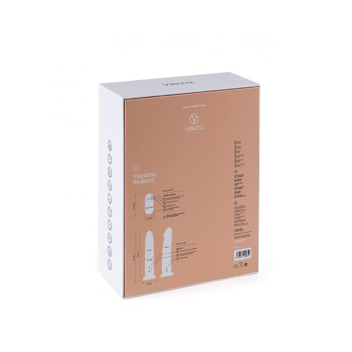 Virgite - Vibrerende Dildo Met Afstandsbediening 21 x 6 cm - Lichte Huidskleur-Erotiekvoordeel.nl