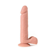 Virgite - Vibrerende dildo Van 24.5 cm Met Ballen En remote Control - Lichte Huidskleur-laced-up.nl