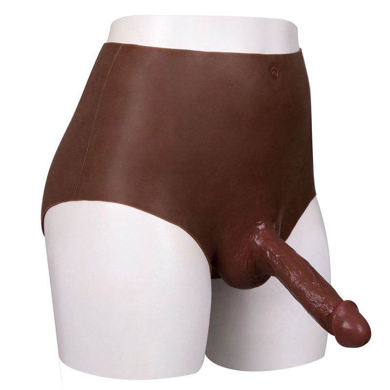XX-DreamToys - Bodysuit - Female to Male - Drag - Ultra Realistisch Onderlichaam met Penis - Bruin-Laced-up.nl