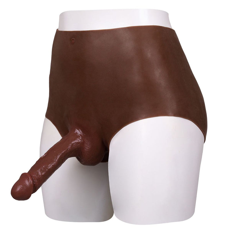 XX-DreamToys - Bodysuit - Female to Male - Drag - Ultra Realistisch Onderlichaam met Penis - Bruin-Laced-up.nl