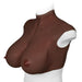 XX-DreamToys - Ultra Realistische Bodysuit - Drag - Bovenlijf Met Borsten - Bruin-Laced-up.nl