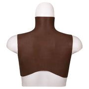XX-DreamToys - Ultra Realistische Bodysuit - Drag - Bovenlijf Met Borsten - Bruin-Laced-up.nl