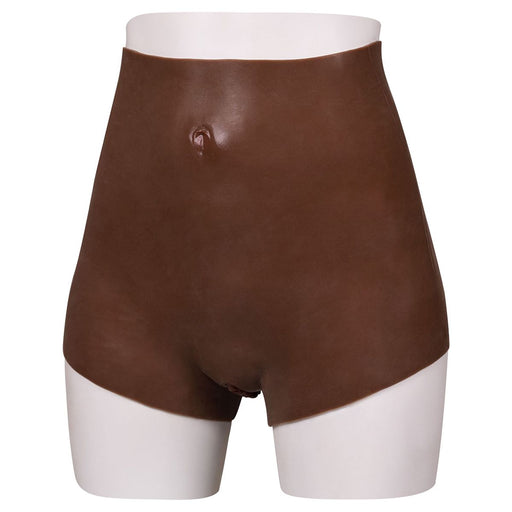 XX-DreamToys - Ultra Realistische Bodysuit Male-to-Female - Drag Queen - Vrouwentorso met Vagina - Bruin-Laced-up.nl