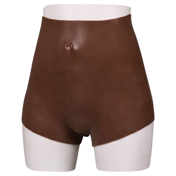 XX-DreamToys - Ultra Realistische Bodysuit Male-to-Female - Drag Queen - Vrouwentorso met Vagina - Bruin-Laced-up.nl