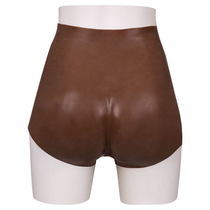 XX-DreamToys - Ultra Realistische Bodysuit Male-to-Female - Drag Queen - Vrouwentorso met Vagina - Bruin-Laced-up.nl