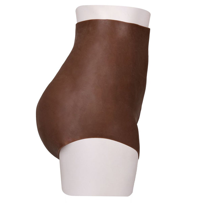 XX-DreamToys - Ultra Realistische Bodysuit Male-to-Female - Drag Queen - Vrouwentorso met Vagina - Bruin-Laced-up.nl