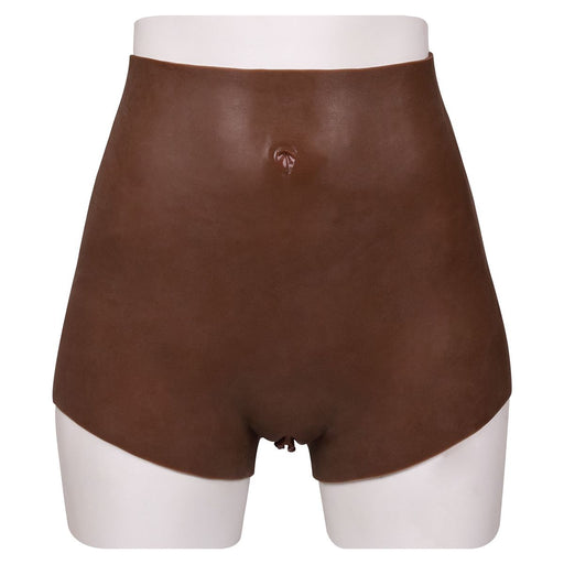 XX-DreamToys - Ultra Realistische Bodysuit Male-to-Female - Drag Queen - Vrouwentorso met Vagina - Bruin-Laced-up.nl