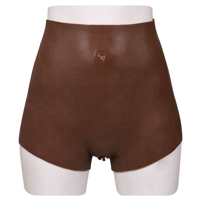 XX-DreamToys - Ultra Realistische Bodysuit Male-to-Female - Drag Queen - Vrouwentorso met Vagina - Bruin-Laced-up.nl