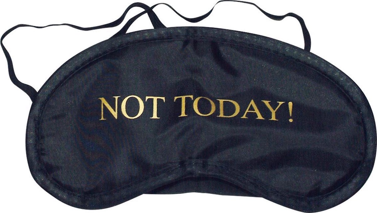 You2Toys - Stemmings Oogmassker - Not Today - Touch Me - Zwart-Laced-up.nl