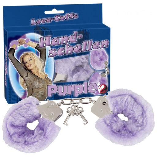 You2toys - Handboeien met Bont - Lila-Laced-up.nl