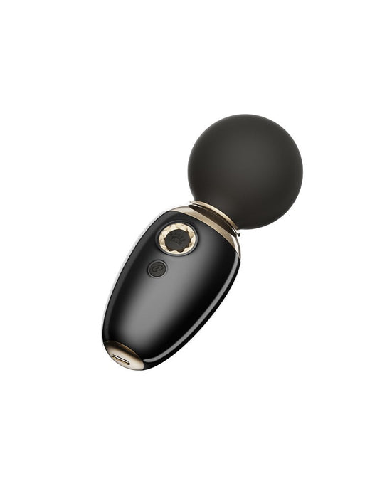 Zalo - Ava - Verwarmende Mini Wand Vibrator met App Bediening - Zwart-Erotiekvoordeel.nl